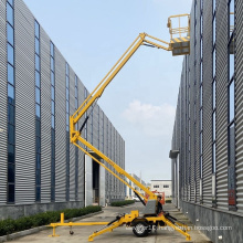 cherry picker boom lift hydraulic trailer telescopic man lift